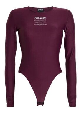 Versace Jeans Couture Logo Long Sleeve Bodysuit